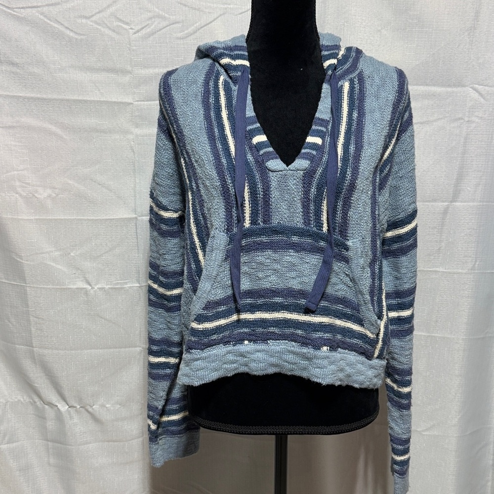 Lucky Brand Baja Printed Hooded Beach Sweater
